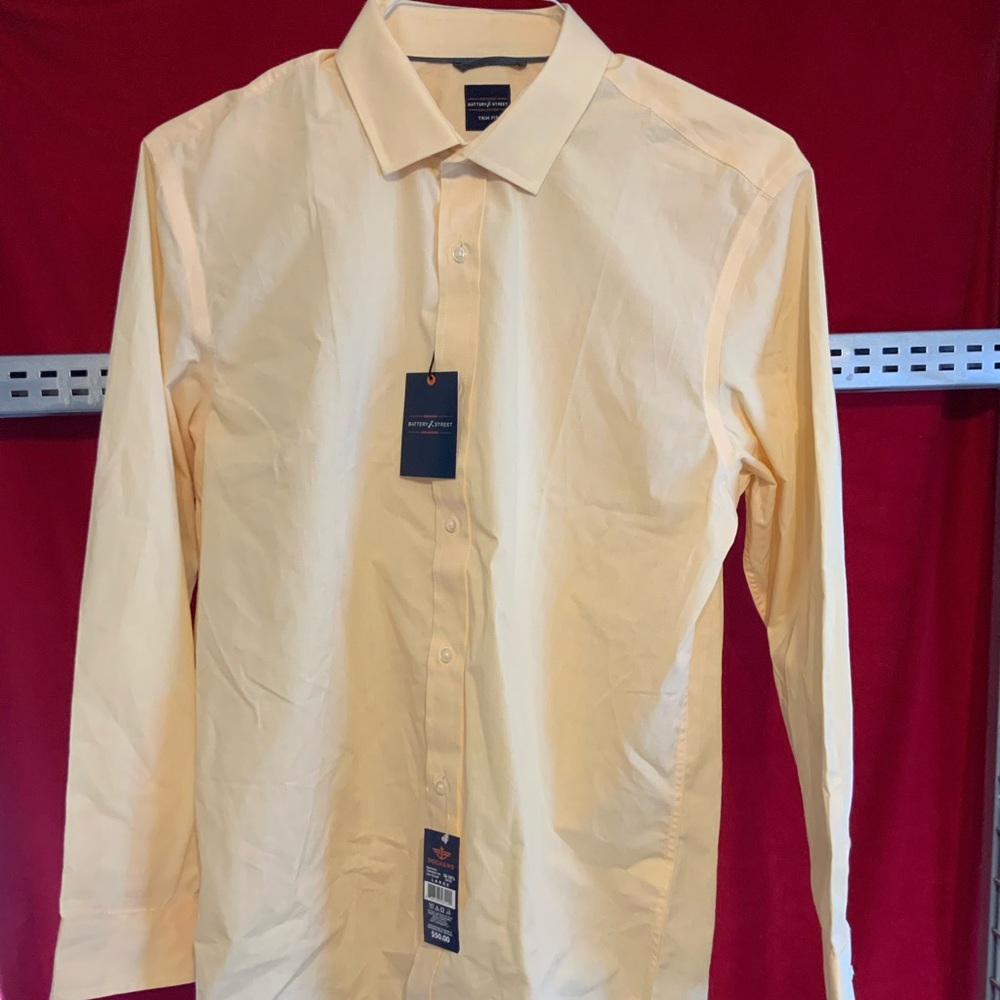 Dockers Mens Long Sleeve Linen Shirt, Size Large